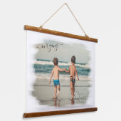 Aangepaste persoonlijke foto-sjabloon aanpassen me hangend wandkleed (Gebogen)