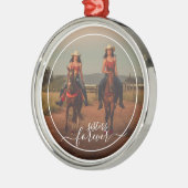 Aangepaste persoonlijke foto-sjabloonzussers voor  metalen ornament (Links)