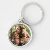 Aangepaste persoonlijke foto-sjabloonzussers voor  sleutelhanger (Voorkant)