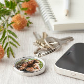 Aangepaste persoonlijke foto-sjabloonzussers voor  sleutelhanger (Zijkant)