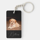 Aangepaste persoonlijke foto sleutelhanger (achterkant)