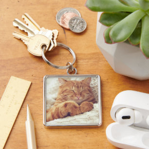 Aangepaste persoonlijke foto sleutelhanger