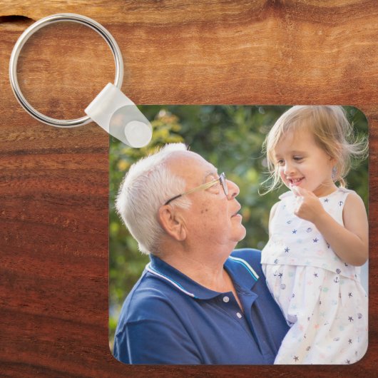 Aangepaste persoonlijke foto sleutelhanger (Voorkant)