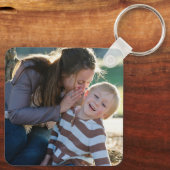 Aangepaste persoonlijke foto sleutelhanger (Achterkant)