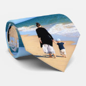 Aangepaste persoonlijke foto-Stropdas cadeau Stropdas (Opgerold)