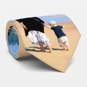 Aangepaste persoonlijke foto-Stropdas cadeau Stropdas (Opgerold)