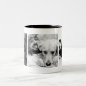 Aangepaste persoonlijke foto tweekleurige koffiemok (Center)