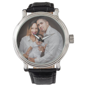 Aangepaste persoonlijke foto van de familie horloge