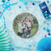 Aangepaste persoonlijke foto van de familie papieren bordje (Feest)