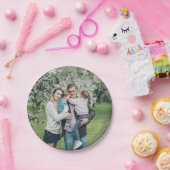 Aangepaste persoonlijke foto van de familie papieren bordje (Feest)