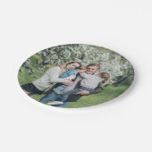 Aangepaste persoonlijke foto van de familie papieren bordje (Gekanteld)