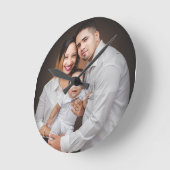 Aangepaste persoonlijke foto van de familie ronde klok (Hoek)