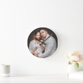 Aangepaste persoonlijke foto van de familie ronde klok (Huis)