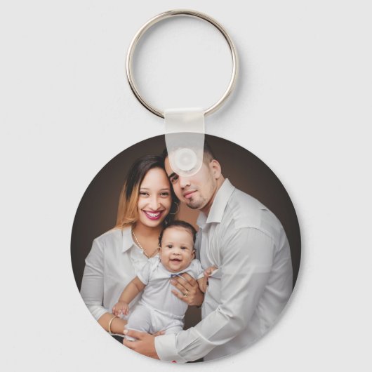 Aangepaste persoonlijke foto van de familie sleutelhanger (Voorkant)