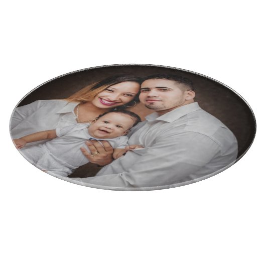 Aangepaste persoonlijke foto van de familie snijplank (Hoek)