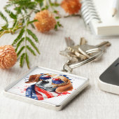 Aangepaste persoonlijke foto van Dog Photo Pet Pho Sleutelhanger (Zijkant)