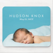 Aangepaste persoonlijke foto van pasgeboren Baby Muismat (Voorkant)