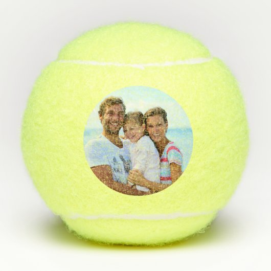 Aangepaste persoonlijke foto van Tennis Player Tennisballen (Voorkant)