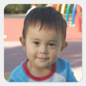 Aangepaste persoonlijke foto vierkante sticker (Voorkant)