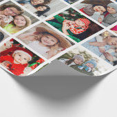 Aangepaste persoonlijke foto voor kerstmis cadeaupapier (Hoek)