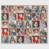 Aangepaste persoonlijke foto voor kerstmis cadeaupapier (Vlak)