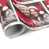 Aangepaste persoonlijke foto voor kerstmis cadeaupapier (Rol Hoek)