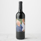Aangepaste persoonlijke foto wijn etiket (Voorkant)