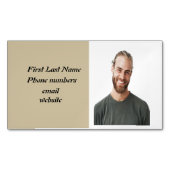 Aangepaste persoonlijke foto Wolf Totem Visitekaar Magnetisch Visitekaartje (Voorkant)