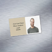 Aangepaste persoonlijke foto Wolf Totem Visitekaar Magnetisch Visitekaartje (Voorbeeld)