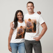 Aangepaste persoonlijke fotoafdrukken t-shirt (Unisex)