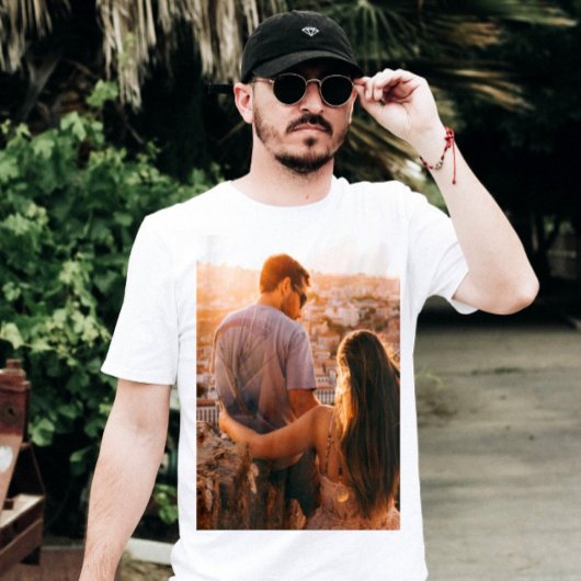 Aangepaste persoonlijke fotoafdrukken t-shirt