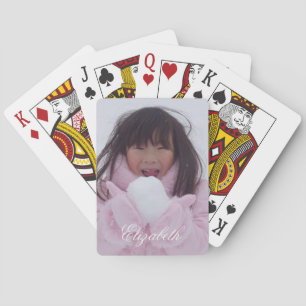 Aangepaste persoonlijke fotoafspeelkaarten pokerkaarten
