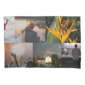 Aangepaste persoonlijke fotocollage kussensloop (Voorkant)