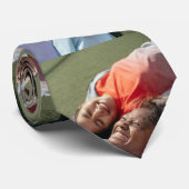 Aangepaste persoonlijke fotocollage stropdas (Opgerold)