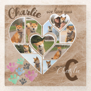 Aangepaste persoonlijke foto's en offertes op maat glazen onderzetter