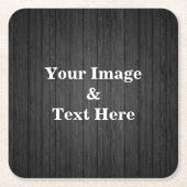 Aangepaste persoonlijke foto's kartonnen onderzetters (Voorkant)