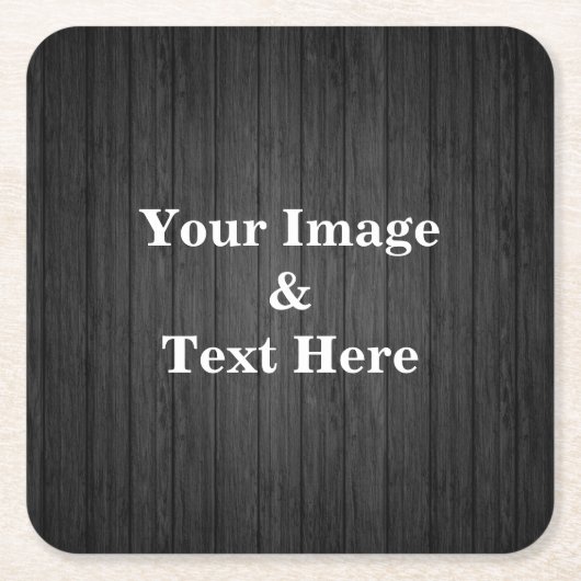 Aangepaste persoonlijke foto's kartonnen onderzetters (Voorkant)