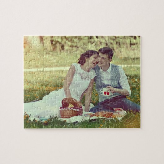 Aangepaste persoonlijke foto's met eenvoudige Sjab Legpuzzel (Horizontaal)