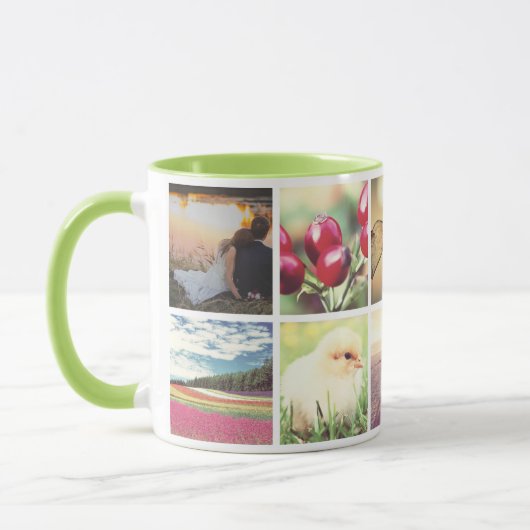 Aangepaste persoonlijke foto's mok (Links)