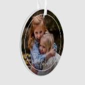 Aangepaste Persoonlijke Fotosjabloon Zusters Voor Ornament (voorkant)