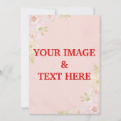 Aangepaste persoonlijke fotouitnodiging kaart (Voorkant)
