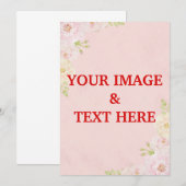 Aangepaste persoonlijke fotouitnodiging kaart (Voorkant / Achterkant)