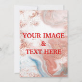 Aangepaste persoonlijke fotouitnodiging kaart (Voorkant)