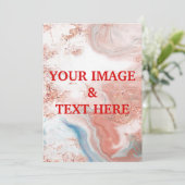 Aangepaste persoonlijke fotouitnodiging kaart (Staand voorkant)