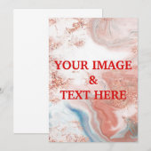 Aangepaste persoonlijke fotouitnodiging kaart (Voorkant / Achterkant)