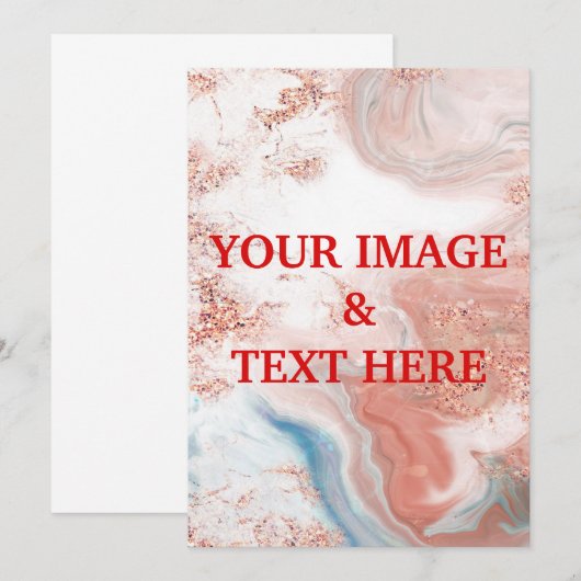 Aangepaste persoonlijke fotouitnodiging kaart (Voorkant / Achterkant)