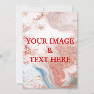 Aangepaste persoonlijke fotouitnodiging kaart