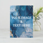 Aangepaste persoonlijke fotouitnodiging kaart (Staand voorkant)