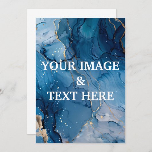 Aangepaste persoonlijke fotouitnodiging kaart (Voorkant / Achterkant)