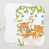 Aangepaste persoonlijke geboorte van Safari Animal Kaart (Voorkant / Achterkant)